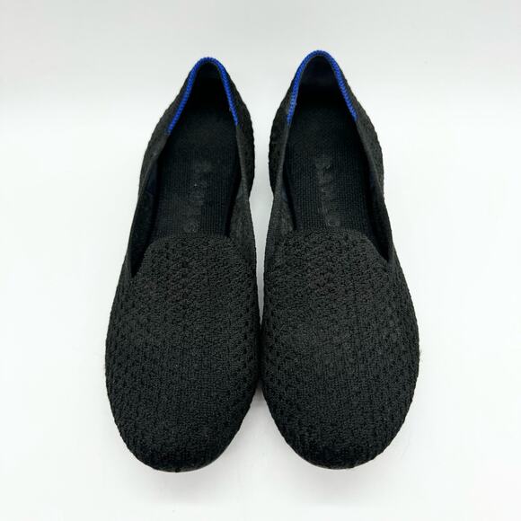 Rothy’s The Honeycomb Loafer Slip On Flats In Black Size 8 Office Preppy Comfort - Picture 5 of 13
